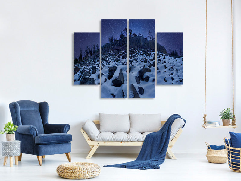 4-piece-canvas-print-cold-mountain-devils-postpile