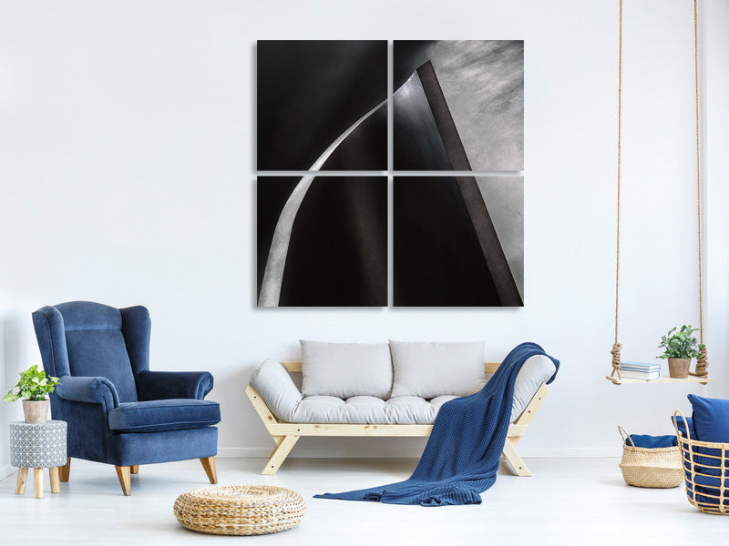 4-piece-canvas-print-curved-steel