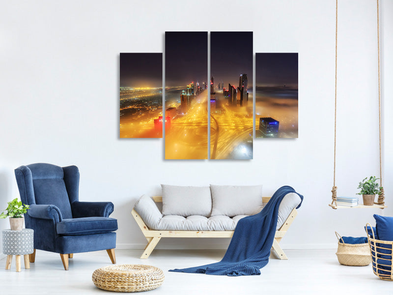 4-piece-canvas-print-fog-invasion