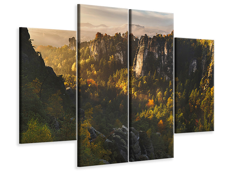 4-piece-canvas-print-forest-whispers