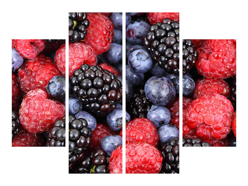 4-piece-canvas-print-fruity-berries