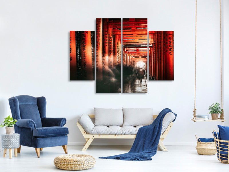 4-piece-canvas-print-fushimi-inari-shrine