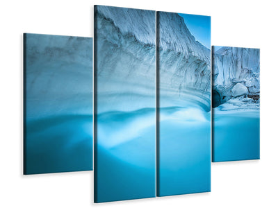 4-piece-canvas-print-glacier-river-cave