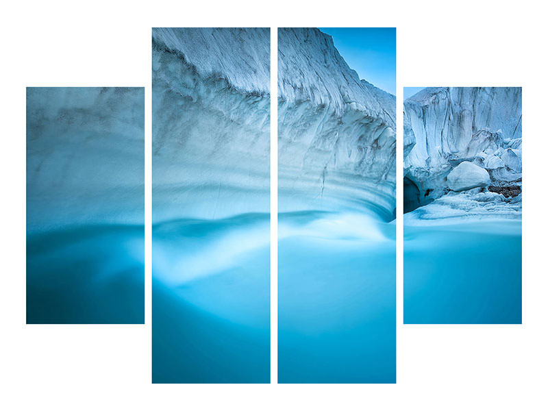 4-piece-canvas-print-glacier-river-cave