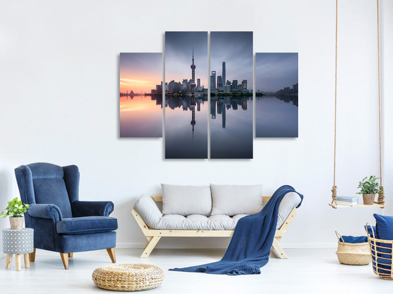 4-piece-canvas-print-good-morning-shanghai