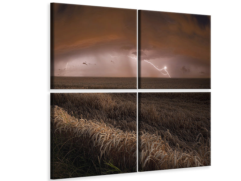 4-piece-canvas-print-harvest-lights