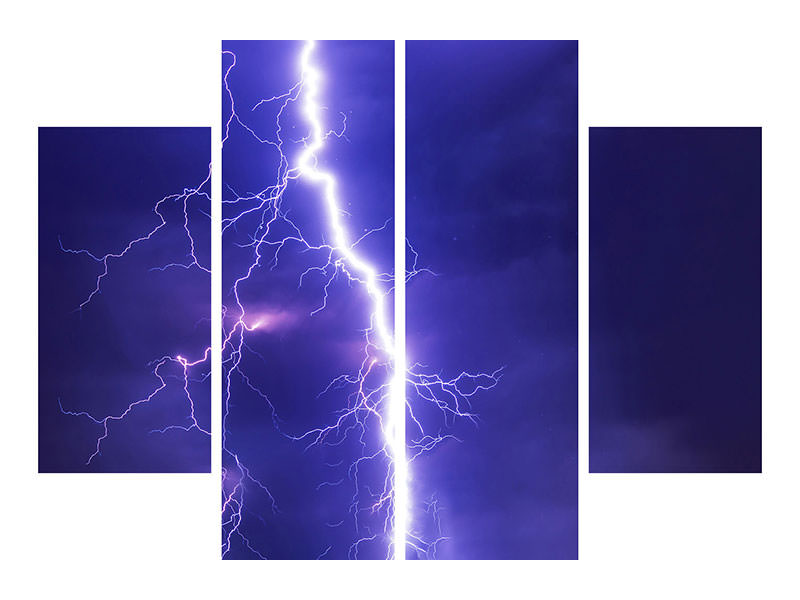 4-piece-canvas-print-imposing-lightning