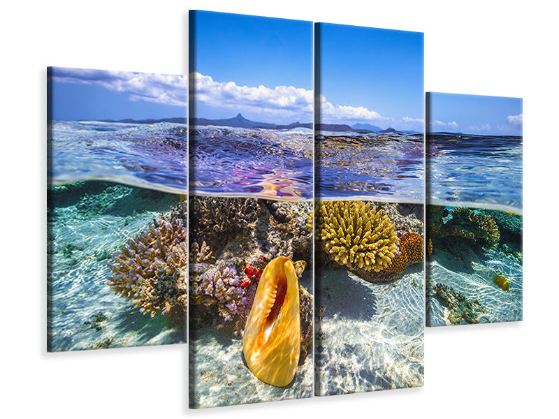 4-piece-canvas-print-lagoon-life