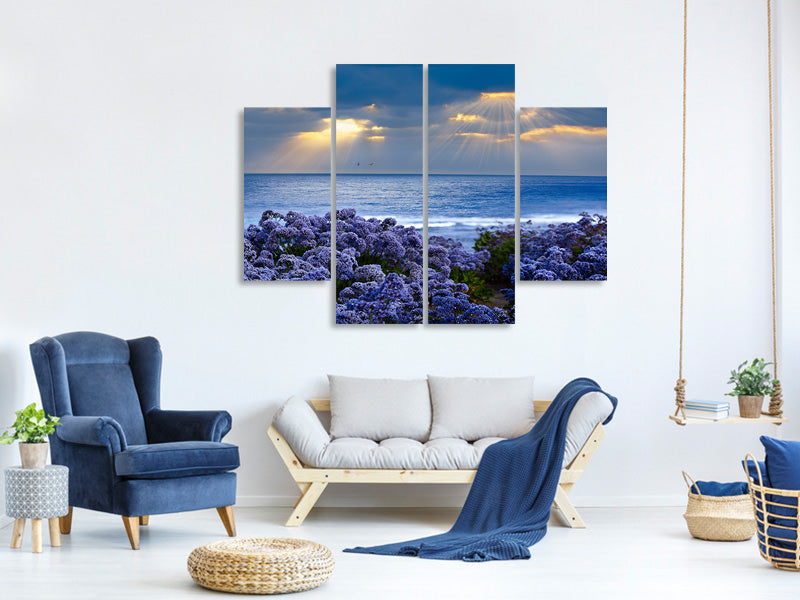 4-piece-canvas-print-lavender-and-sea