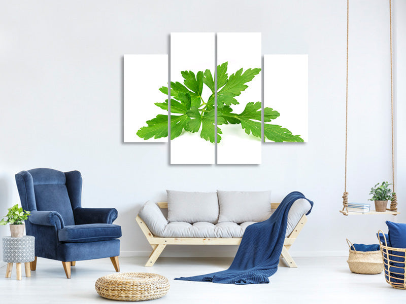 4-piece-canvas-print-leaves-of-parsley