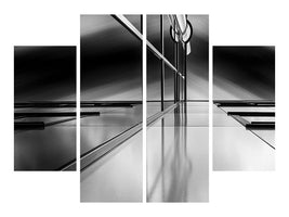 4-piece-canvas-print-lines-and-reflections