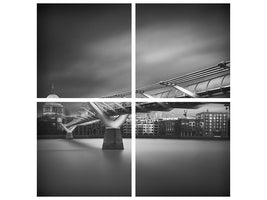 4-piece-canvas-print-millennium-bridge