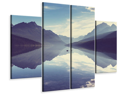 4-piece-canvas-print-mountain-reflection