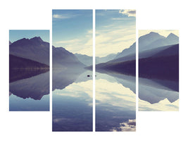 4-piece-canvas-print-mountain-reflection