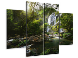 4-piece-canvas-print-mountain-stream