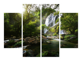 4-piece-canvas-print-mountain-stream