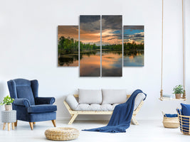 4-piece-canvas-print-mystic-lake