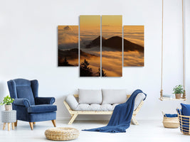 4-piece-canvas-print-nebulous-in-the-mountains