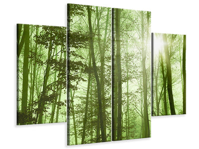 4-piece-canvas-print-nibelungen-forest