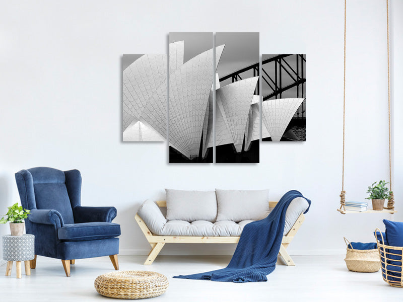 4-piece-canvas-print-opera-house-sydney