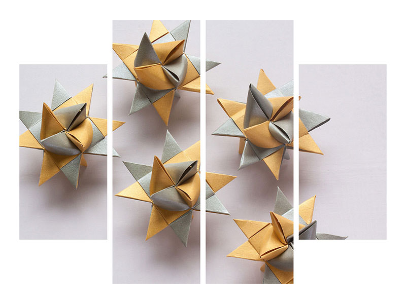 4-piece-canvas-print-origami-stars