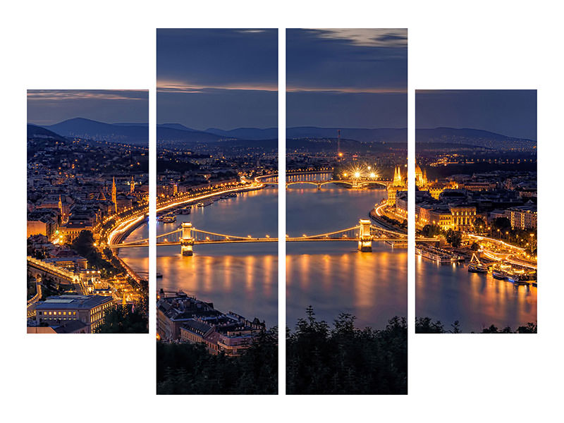 4-piece-canvas-print-panorama-of-budapest