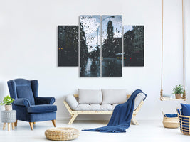 4-piece-canvas-print-raindrops-on-the-windowpane