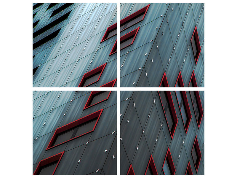 4-piece-canvas-print-red-windows