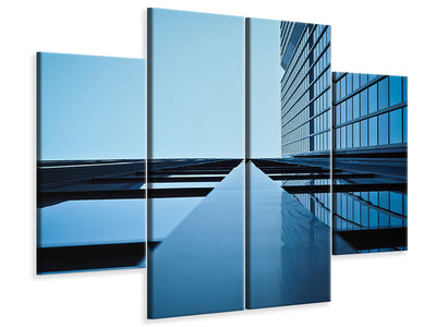 4-piece-canvas-print-reflections-of-a-facade