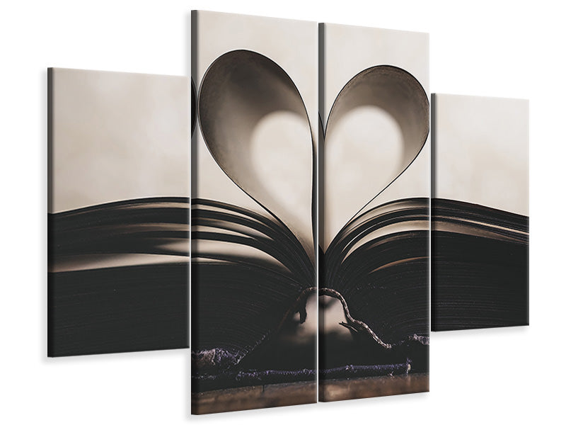 4-piece-canvas-print-retro-paper