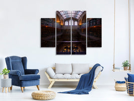 4-piece-canvas-print-rijksmuseum-library