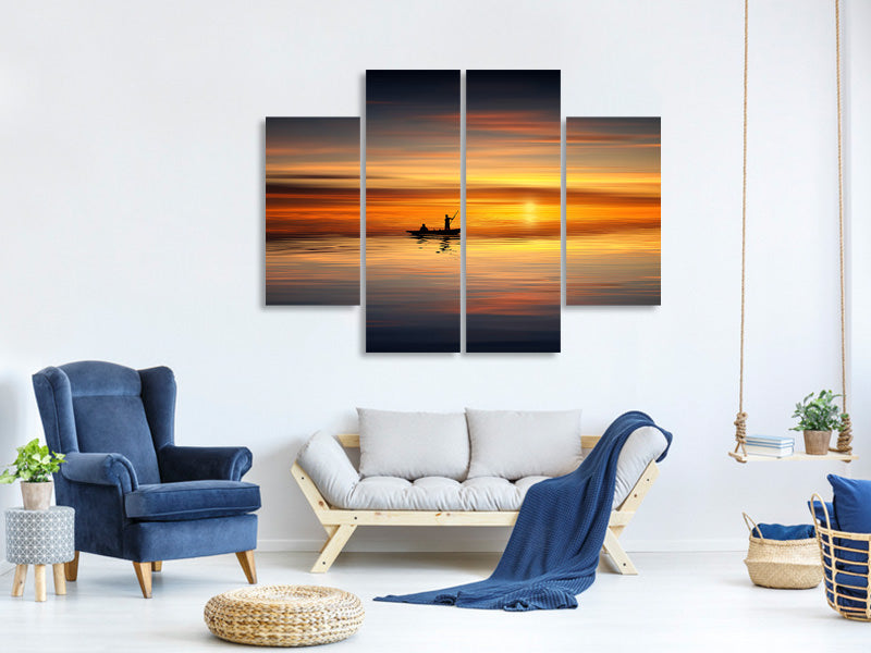 4-piece-canvas-print-romantic-sunset-on-the-sea-ii