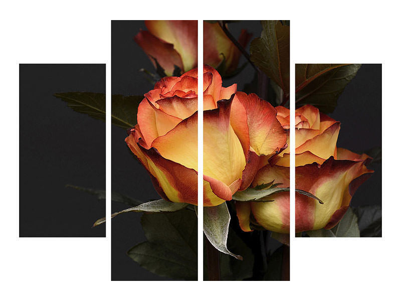 4-piece-canvas-print-roses-of-the-romance