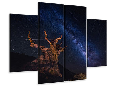 4-piece-canvas-print-shooting-stars-night