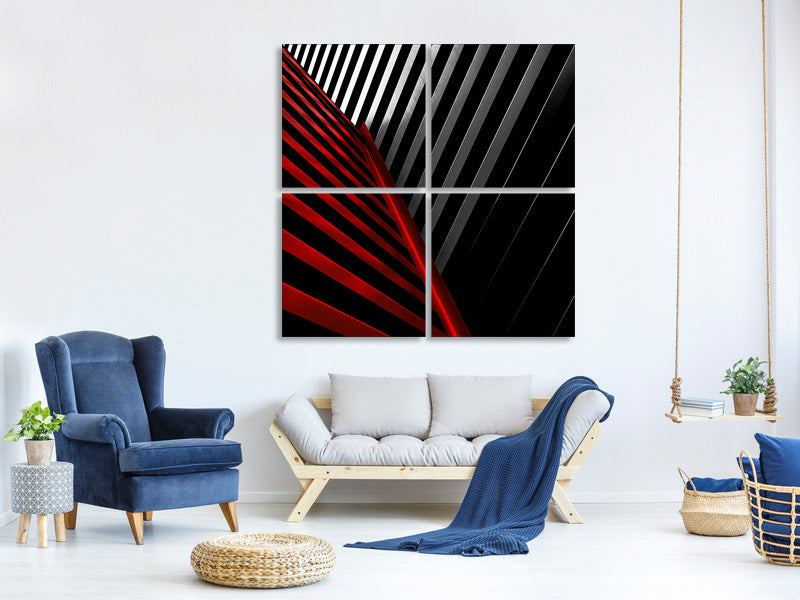 4-piece-canvas-print-silver-red