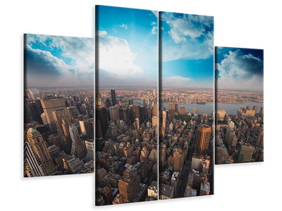 4-piece-canvas-print-skyline-over-the-rooftops-of-manhattan