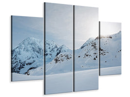 4-piece-canvas-print-snow-in-the-mountains