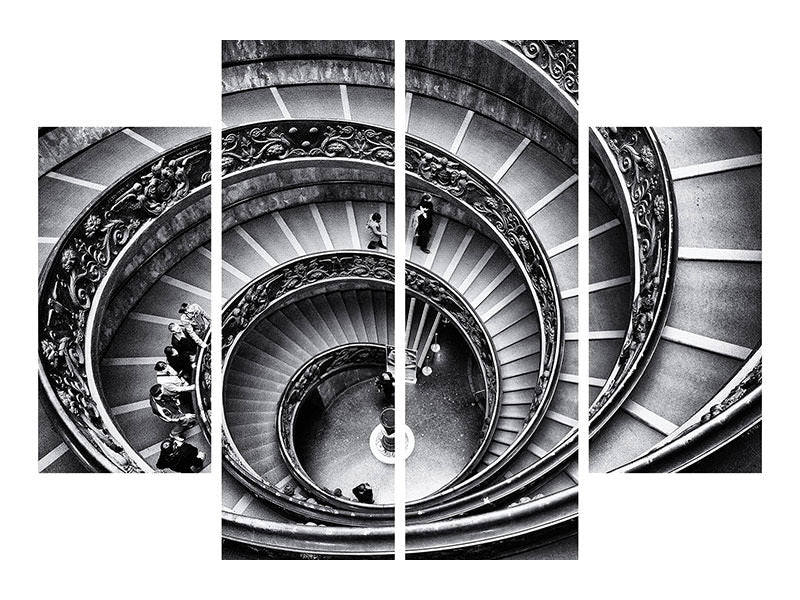 4-piece-canvas-print-stairs-in-the-vatican