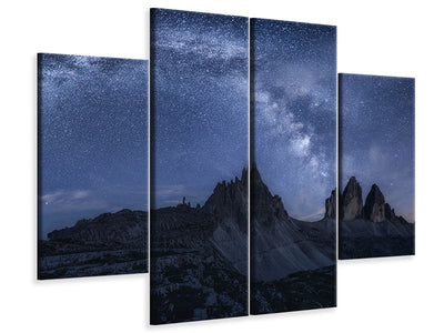 4-piece-canvas-print-stars-in-the-dolomites