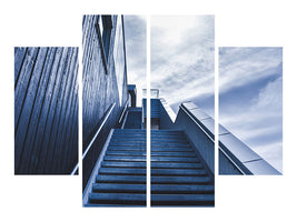 4-piece-canvas-print-steep-stairs