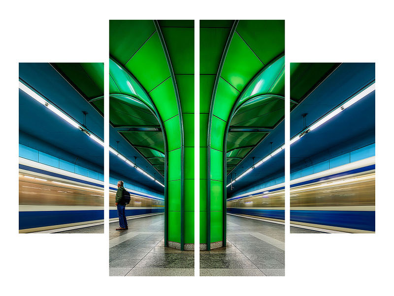 4-piece-canvas-print-subway-forest