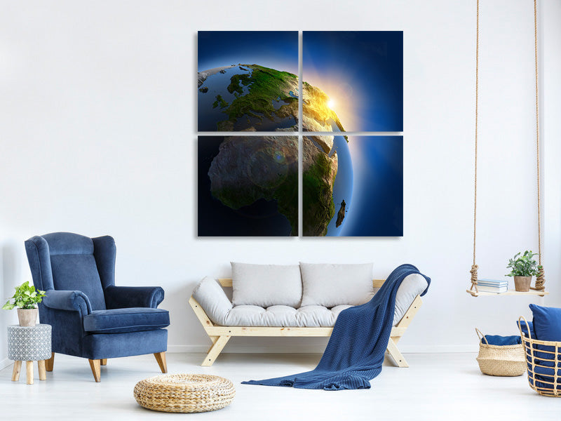 4-piece-canvas-print-sun-and-earth