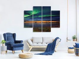 4-piece-canvas-print-sunset-at-andenes