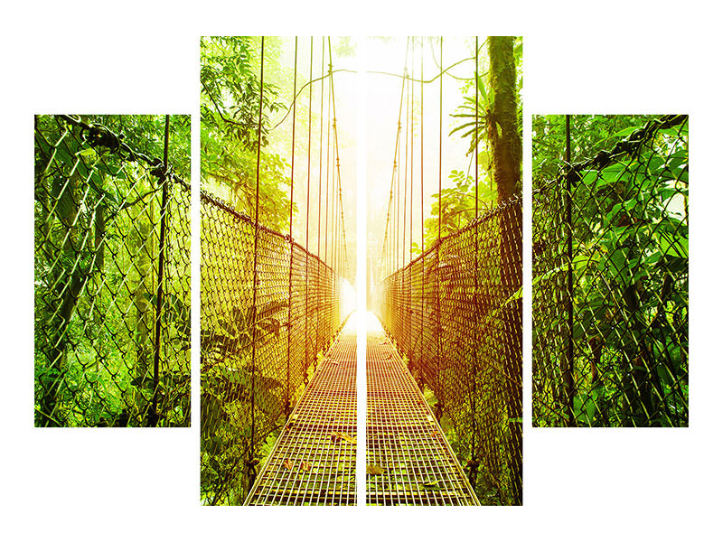 4-piece-canvas-print-suspension-bridge