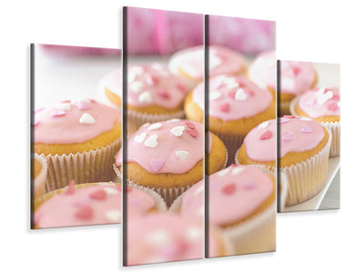4-piece-canvas-print-sweet-cupcake