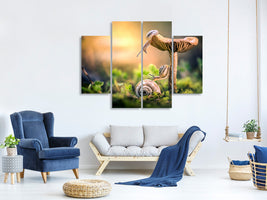 4-piece-canvas-print-the-awakening-of-snails