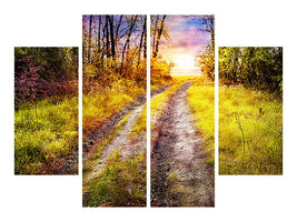 4-piece-canvas-print-the-forest-path