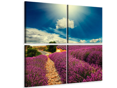4-piece-canvas-print-the-lavender-valley