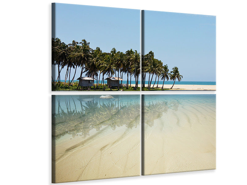 4-piece-canvas-print-the-sea-and-the-island