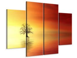 4-piece-canvas-print-the-tree-in-the-water